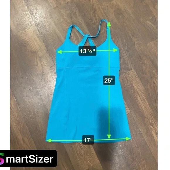 Lululemon Blue Satin Practice Daily Tank Surge Size 8 - Picture 8 of 8
